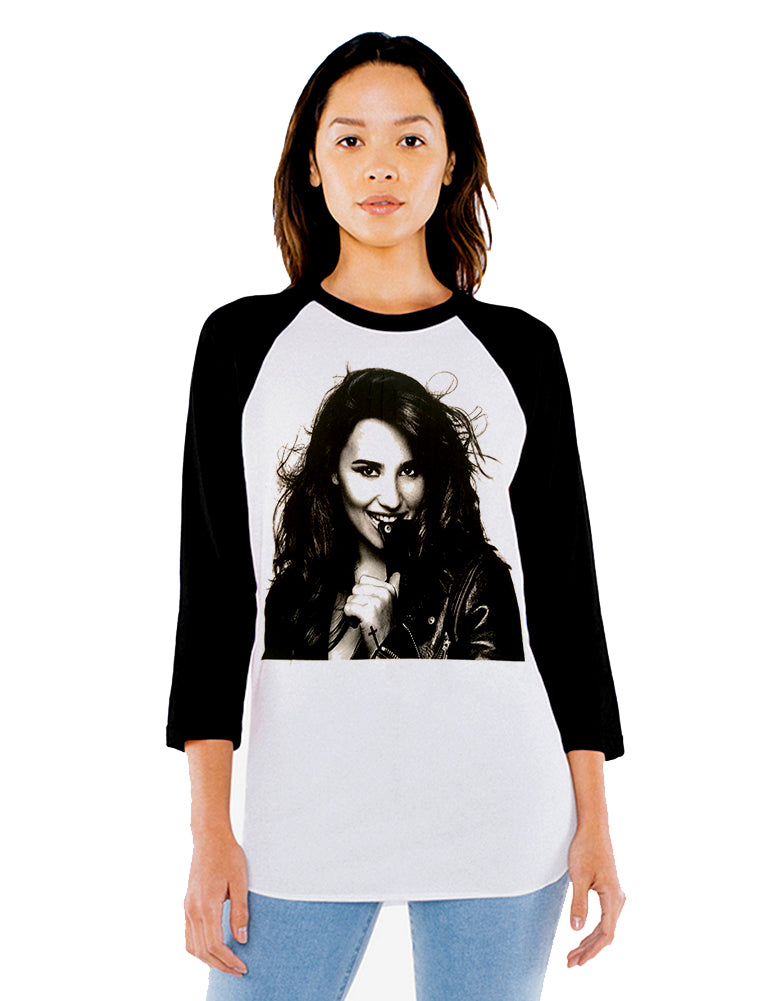 Unisex Demi Lovato 3/4 Sleeve Baseball T-Shirt
