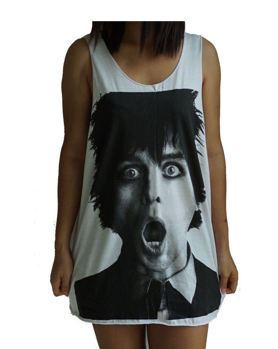 Unisex Billie Joe Armstrong Green Day Tank-Top Singlet vest Sleeveless T-shirt