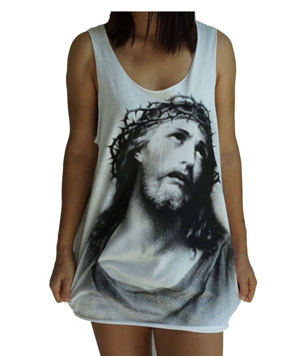 Unisex Jesus Christ Axl Rose Tank-Top Singlet vest Sleeveless T-shirt