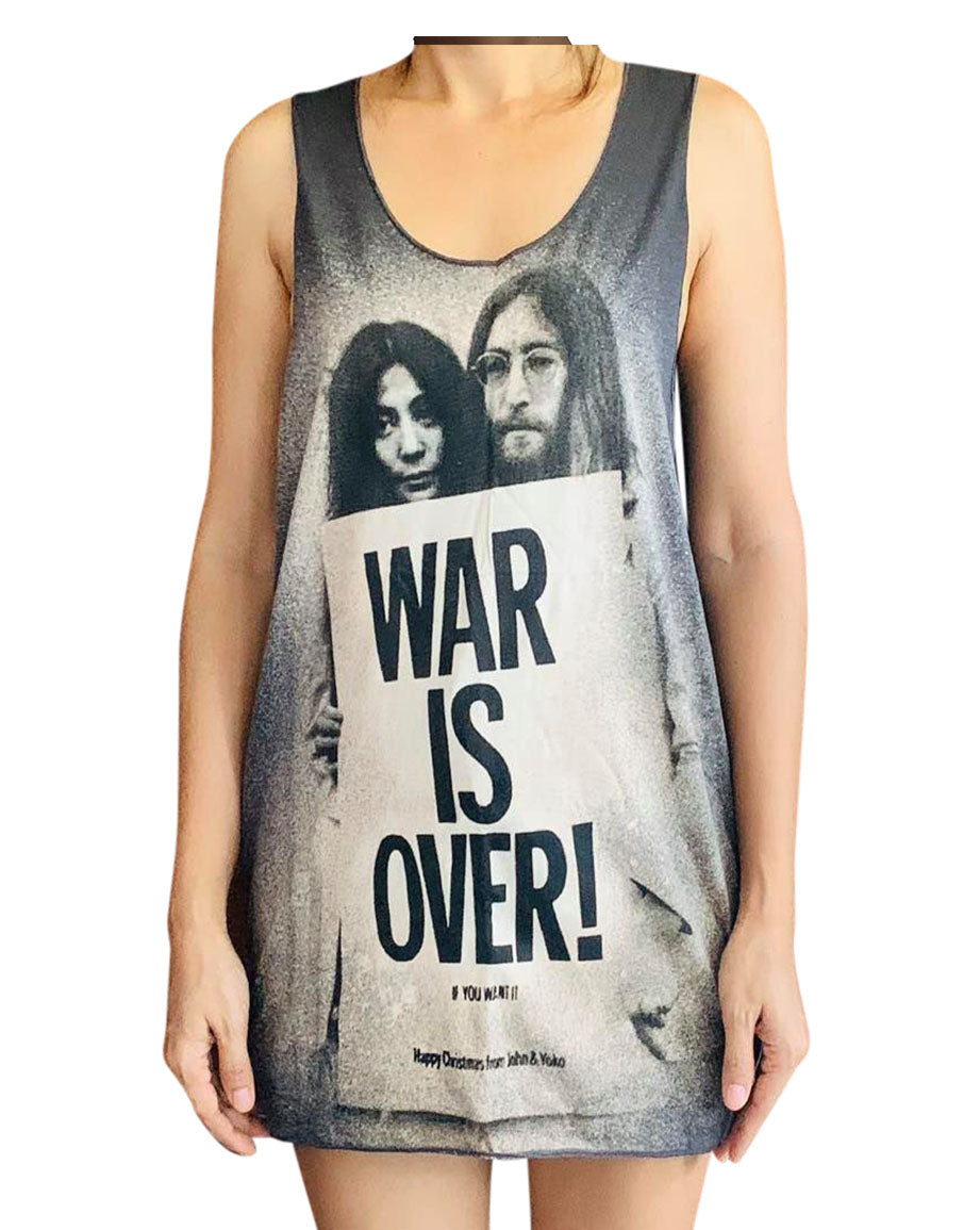 Unisex John Lennon Yoko Ono Tank-Top Singlet vest Sleeveless T-shirt