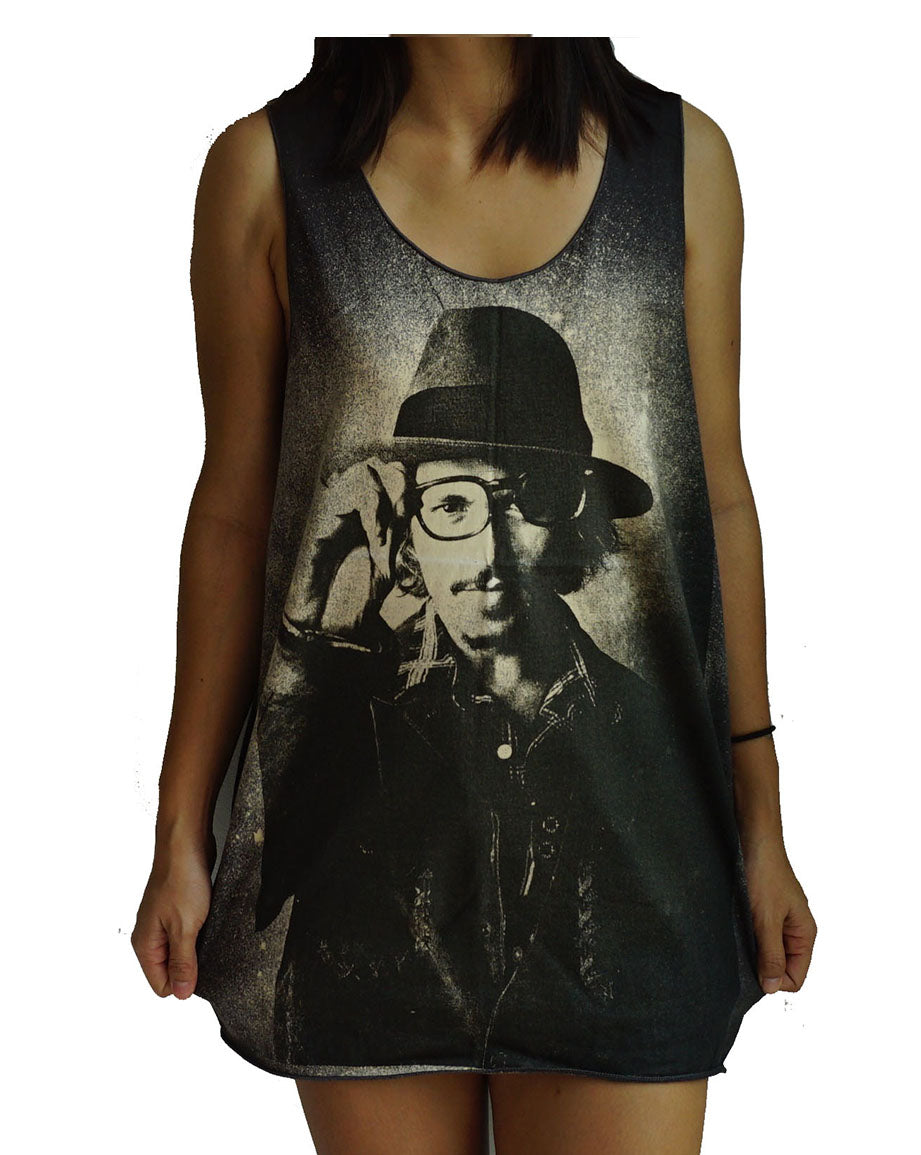 Unisex Johnny Depp Tank-Top Singlet vest Sleeveless T-shirt