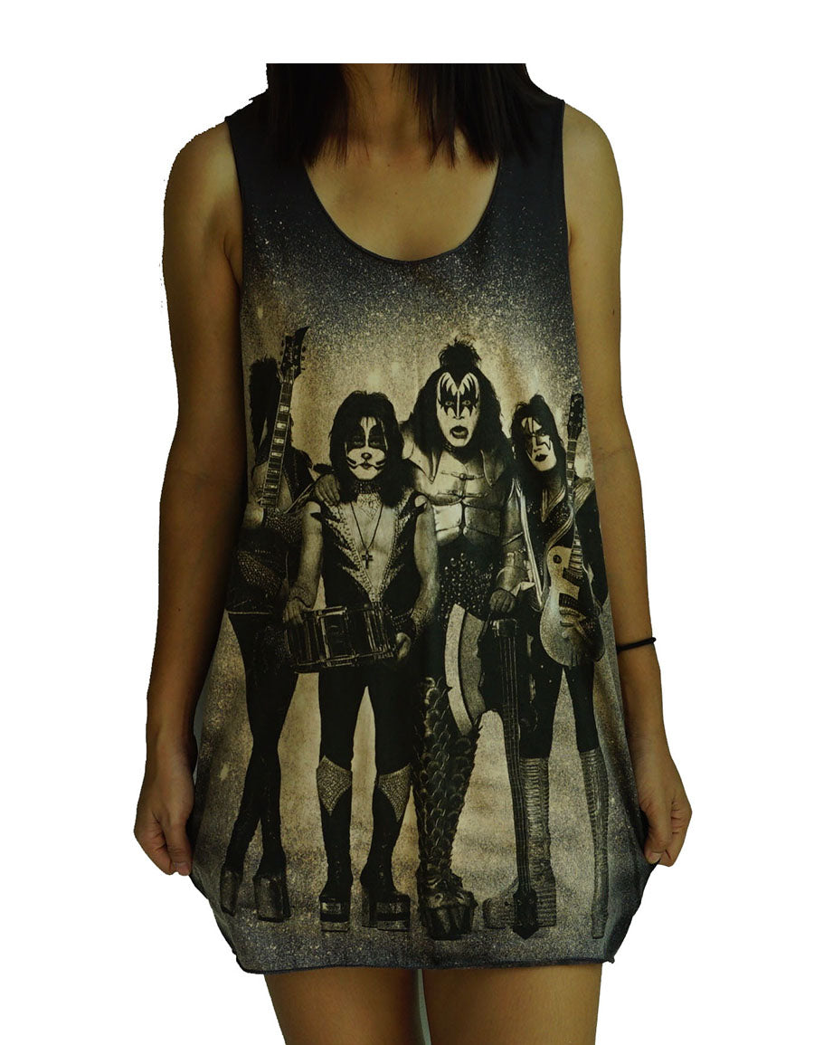 Unisex Kiss Gene Simons Tank-Top Singlet vest Sleeveless T-shirt