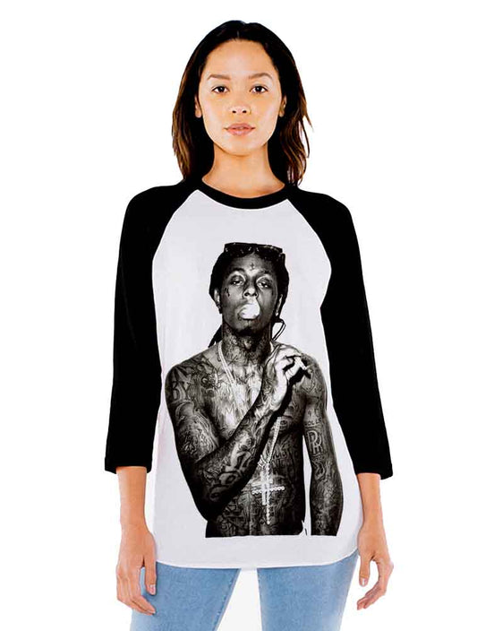 Unisex Lil Wayne 3/4 Sleeve Baseball T-Shirt
