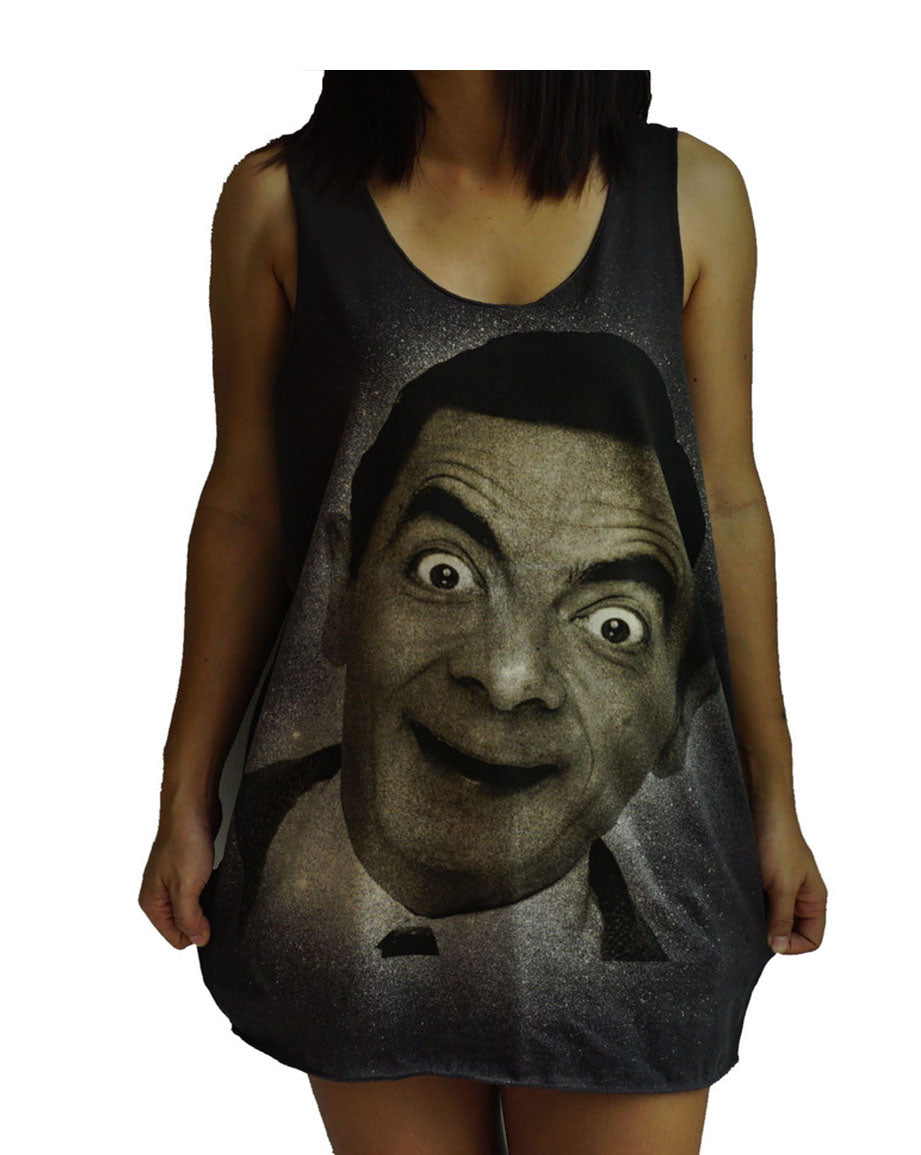 Unisex Mr Bean Rowan Atkinson Tank-Top Singlet vest Sleeveless T-shirt