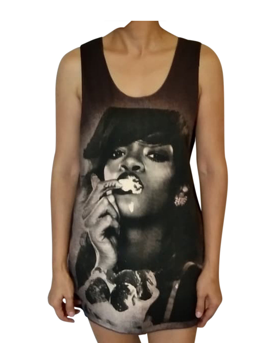 Unisex Rihanna Tank-Top Singlet vest Sleeveless T-shirt