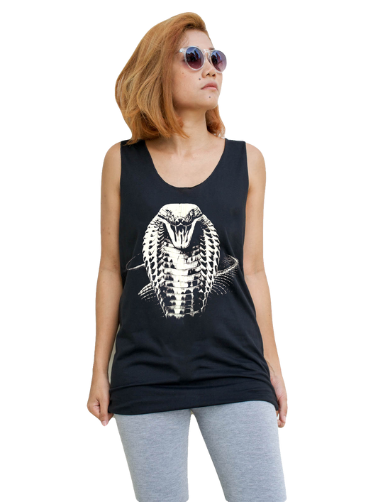 Unisex King Cobra Snake Tank-Top Singlet vest Sleeveless T-shirt